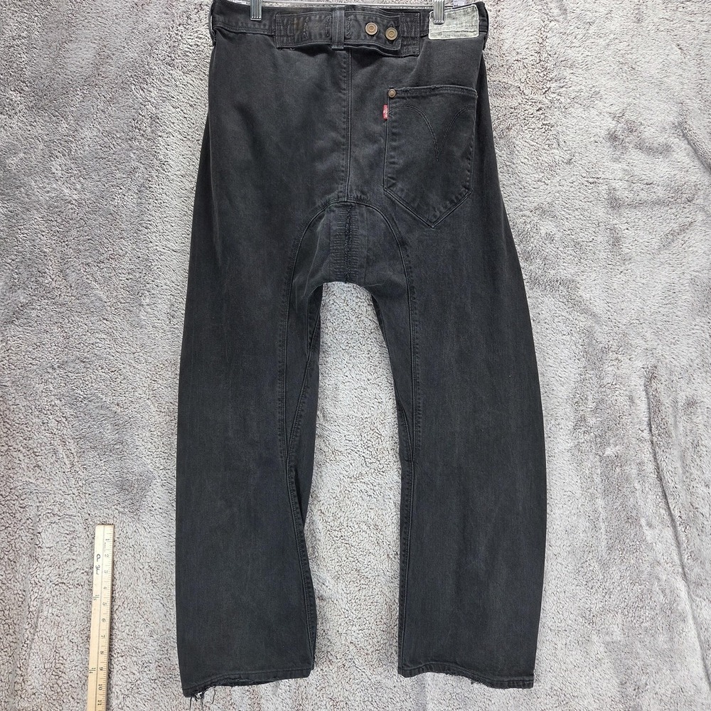 Vintage Levis Engineered Jeans Mens Black Cinch Back 10th Anniversary Fits 31x26